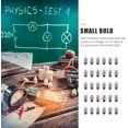 thumbnail image 2 of shiyou-E10 Miniature Screw Light Bulbs, 100pcs E10 Mini Bulbs Replacement, 3.8V 0.3A Mini Flashlight Screw Base Light Bulbs LED Indicator for Experiment Circuit Electrical Test, 2 of 4