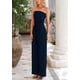 thumbnail image 3 of Conjunto Coordinado PRETTYGARDEN Top Corto de Punto Acanalado y Pantalones Navy Talla S, 3 of 7