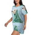 thumbnail image 2 of Xecao Dog Wrapped in Towel print Swimsuit for women, Summer-ready, sporty style.Quick-dry fabric. Many sizes & colors., 2 of 9