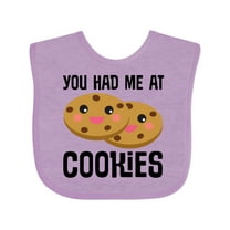 Inktastic You Had Me at Cookies Boys or Girls Baby Bib