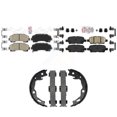thumbnail image 1 of Transit Auto Front Rear Ceramic Disc Brake Pads and Parking Shoes Kit for Car Nissan Rogue KNN-101497, 1 of 8