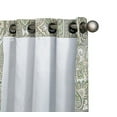 thumbnail image 7 of THD France Paisley Print Damask Energy Efficient Room Darkening Grommet Window Curtain Panels - Pair, 7 of 7
