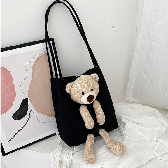 HaoXianJian Bags for Women Cute Bear Tote bag Shoulder Large Underarm bag Travel Work Handbag