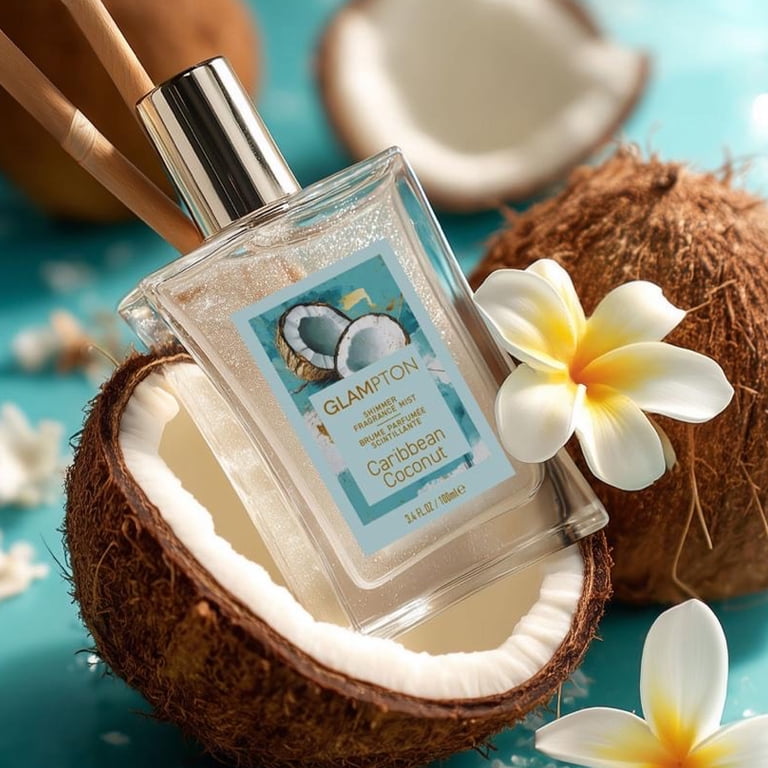 Glampton, Fragrance Mist Coffret Set, 3 Pieces, Tropical & Vibrant