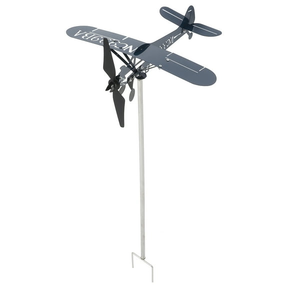 Airplane Wind Spinner Airplane Wind Spinner Weather Vane Patio Sign Outdoor Patio Sign Airplane Weathervane Weather Vane