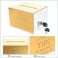 thumbnail image 4 of KAKOWELY Acrylic Tip Collection Box With Lock Money Storage Container Suggestion Box Raffle Cash Box For Bartender Bars Restaurants,5.91X"X4.92"X3.94", 4 of 4