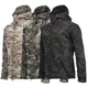 thumbnail image 5 of Chaqueta azul marino de concha suave para exteriores, chaqueta táctica impermeable para hombre, abrigo de invierno, cazadora y pantalones cálidos de lana con capucha, 5 of 5