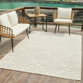 thumbnail image 4 of Rug Branch Maise Modern Abstract Indoor Area Rug, Cream Beige - 5'x7', 4 of 8
