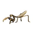 thumbnail image 1 of MesaSe Three-dimensional Mantis Figurine Excellent Workmanship Brass Tea Pet Mantis Miniature Ornament for Backyard, 1 of 10