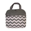 J.L. Childress MaxiCOOL Breastmilk Cooler, Baby Bottle & Food Bag for Travel, Ice Pack Included, Grey Chevron