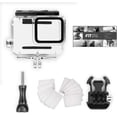 thumbnail image 5 of XiHAMA 196FT/60M Dive Housing Waterproof Diving Protective Case Shell for Go Pro Hero 5 Session Hero 4 Session with Bracket Mount for Go Pro Hero5 Session & Hero4 Session Accessories kit, 5 of 6