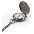thumbnail image 6 of Minzimin Smooth Vintage Pocket Watch with Chain, Arabic Numerals Scale Mens Father‘s Day, 6 of 7
