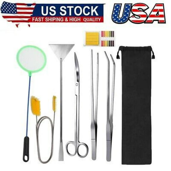 7 in 1 Aquarium Aquascaping Tools Kits,Stainless Steel Aquarium Plant Tools