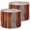 Color 1, variant on Linen Drum Lampshades Rusted Corrugated Metal Wall Weathered Industrial Texture 13"x13"x10" Light Shade for Table Lamps Floor Lamp Shades Lampshade Replacement Assembly Required
