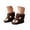 Coffee, variant on Cozy Knit Cartoon Animal Baby Sneakers – Comfy Warm Soft Fit Baby Footwear – Essential Baby Clothing for Winter Indoor Outdoor (Age 0-3 Months)