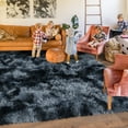 thumbnail image 6 of ZENELESS Large Fluffy Rugs for Living Room,8x10ft Rectangular Shag Rug Carpets for Living Room Bedroom Nursery Tie-dye Blue&Gray, 6 of 8