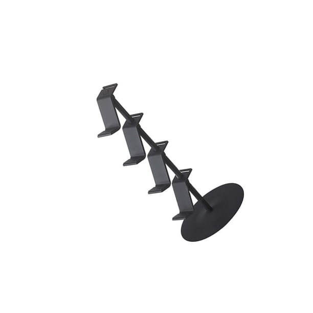 Yuarrent Estante de almacenamiento Soporte remoto Soporte para controlador Soporte para auriculares de conveniencia de mano de obra fina Almacenamiento y organización del hogar Negro cuatro capas