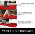 thumbnail image 4 of A1HC New Original All Weather Superior Dirt and Moisture Absorbing Polypropylene Door Mat with Tire Crumb Rubber Backing, Inside Outside Use for Home, Office, Garage, Patios, Red, 24x36 Inches, 4 of 8