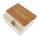 thumbnail image 1 of Cubierta de caja de pañuelos de madera, caja de pañuelos faciales rectangular de madera, soporte para caja de pañuelos, caja de almacenamiento de pañuelos para encimera, 1 of 5