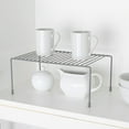 thumbnail image 3 of Smart Design Cabinet Storage Shelf Rack - Medium - 8.5 x 13.25 inch- Charcoal Gray, 3 of 7