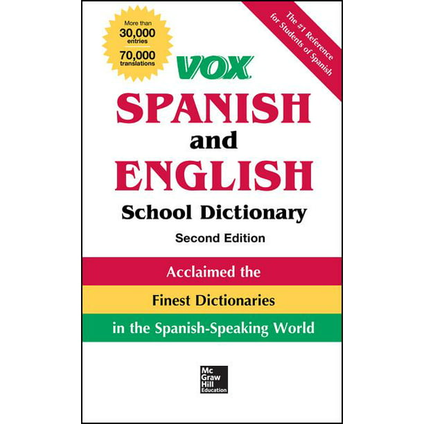 Vox Dictionaries: Vox Spanish and English School Dictionary (Edition 2 ...