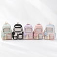 thumbnail image 3 of Backpack for Boys Girls Ctue School Bag with Lace Trim Clear Window Pocket Casual Bookbag for Elementary Middle High College School Student, 3 of 4