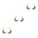thumbnail image 4 of Aretes colgantes Qarigey en forma de luna vintage joyería colgante Café blanco, 4 of 6