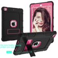 thumbnail image 4 of iPad 6th Generation Cases, iPad 2018 Case, iPad 9.7 Inch Case,Hybrid Shockproof Rugged Drop Protection Cover Built with Kickstand with PET Screen Protector For iPad 9.7 inch A1893/A1954/A1822/A1823, 4 of 7