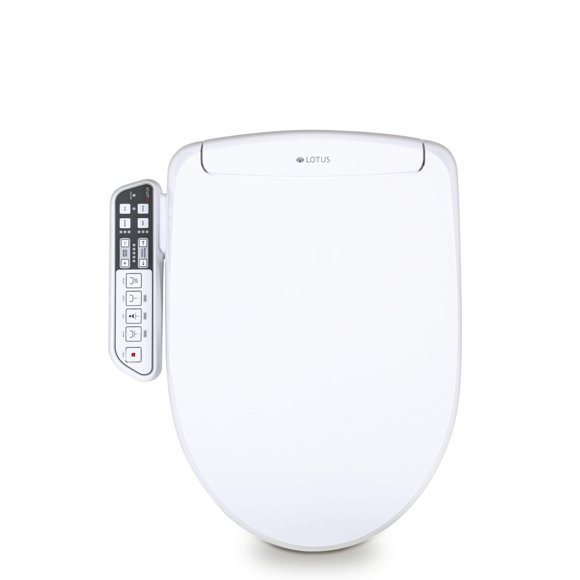 Lotus Bidet Intelligent ATS-500 Siège de Toilette Électronique Chauffant, Lavage à Température Contrôlée, Sécheuse à Air Chaud, Installation Bricolage Facile, Fabriqué en Corée, Taille Unique