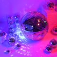 thumbnail image 2 of 10 piezas de discoteca son adecuadas para la decoración de paredes y el hogar, se pueden colgar en la bola de discoteca de la pared, decoración de discoteca de 5 cm,, 2 of 4