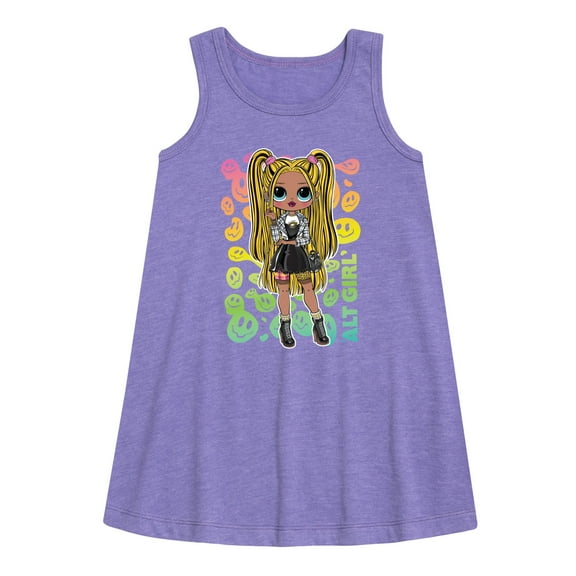 LOL OMG! Fashion Dolls - Rainbow ALT Girl - Toddler & Youth Girls A-line Dress