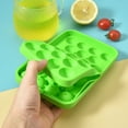 thumbnail image 4 of 2025 Ice Cubes Maker Mold, Food-Grade Silicone Easy-Release Ice Tray with Lid, Round Space-Saving Design for Refrigerator, 26x7cm, 4 of 4