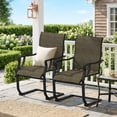 thumbnail image 2 of Outsunny Patio Chairs Set of 2, C Spring Motion Outdoor Dining Chairs, 2 of 10