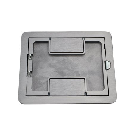 Wiremold Walker Legrand FPCTCAL Housses de Port de Sol avec Découpe à Bride, Aluminium Brossé