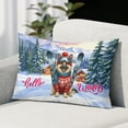 thumbnail image 2 of Hello Welcome Winter The Ski German Shepherd Snowy Day Pillowcase Double Sided Alsatian Dog Lover Gifts Pillow Case Covers - 13013, 2 of 3