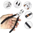 thumbnail image 2 of Wire Cutters Micro Diagonal Cutting Pliers with Spring Sharp Wire Flush Cutters Precision Flush Side Cutters for Electronics Wires Jewelry Zip Ties Cutting, 2 of 5