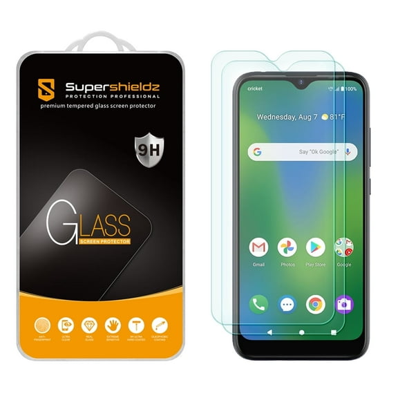 [2-Pack] Supershieldz for Cricket Influence /AT&T Maestro Plus (V350U) Tempered Glass Screen Protector, Anti-Scratch, Anti-Fingerprint, Bubble Free