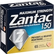 Zantac Maximum Strength, 65 CT (Pack of 4)