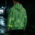 thumbnail image 5 of Spider Hero Pullover Hoodie, Distressed Graphic Printed Drawstring Kangaroo Pocket Sweatshirt for Men Halloween Cosplay, 5 of 5