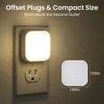 thumbnail image 6 of DAYBETTER Plug-in LED Night Light 4Pack, Light Sensing Warm White lamp Space Saving Design, Home Decor nightlight for Adult/Kids Bedroom, 6 of 7
