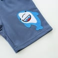 thumbnail image 4 of Boys Swim Shorts Shark Print Casual Shorts Drawstring Elastic Waist for Toddler Kids Beach Blue 2 Years-3 Years, 4 of 5