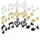 thumbnail image 1 of 18pcs Music Notes Cake Topper Cupcake Toppers Birthday Party Decorations Paper Cake Ornaments, 1 of 4