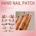 thumbnail image 5 of RAGUPEL 24Pcs Glue on Nails for Women,Hand-Drawn Lines Press on Nails Almond,Glossy Finish Nails Press Ons,Fake Nails for Daily Life,Dating and Gatherings,Style3, 5 of 7