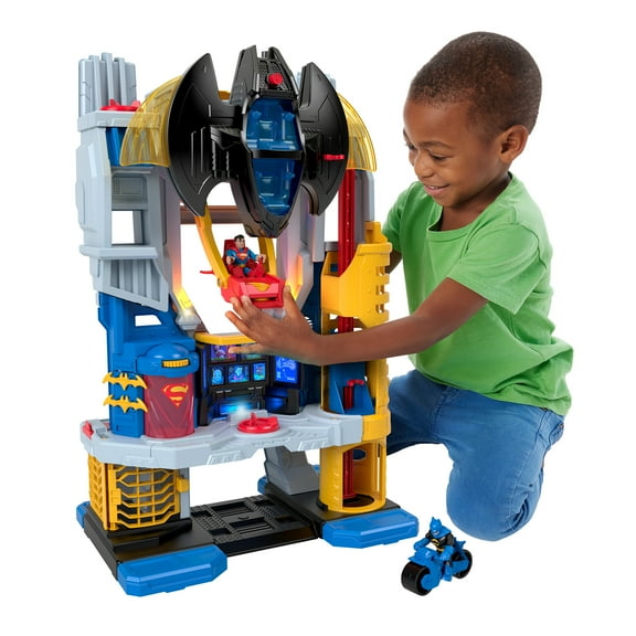 Imaginext DC Super Friends Ultimate Headquarters Playset with Batman Figure, 10 Piece Preschool Toy