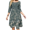 thumbnail image 1 of Vestido de cuello cuadrado con diseño de gaviotas de tormenta, vestido de verano elegante para mujer, vestido con estampado de halter, gaviotas, pájaros, vuelo, revoloteo, olas, 1 of 6
