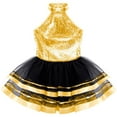 thumbnail image 4 of Alvivi Kids Girls Sequins Hollow Back Tutu Mesh Dance Dress 4-16, 4 of 5