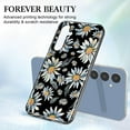 thumbnail image 2 of CASEFIV for Samsung Galaxy S23 FE Case (2023),Floral Slim Stylish Shockproof Full Body Hard PC Drop Protective Phone Cover for Women Girls Men,Black Daisy, 2 of 8