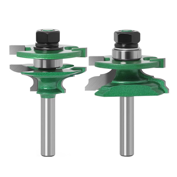 Juego De Brocas Para Enrutador De Espiga De Armario De Panel De Puerta De Vástago De 8Mm, 2 Uds. sonducket TO002944-00
