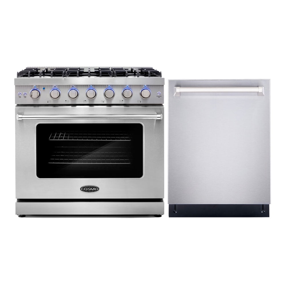 2 Piece Kitchen Package with 36" Freestanding Gas Range & 24" Builtin