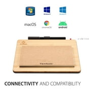 ViewSonic ID0730 7.5 Inch Portable Digital Writing Pen Pad with Battery Free Ink Pen for Sketching, Drawing, Graphic Design, Remote Teaching, Distance Learning Supports Windows, Mac, Android